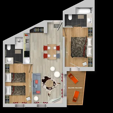 شقة فندقية Montana 5*